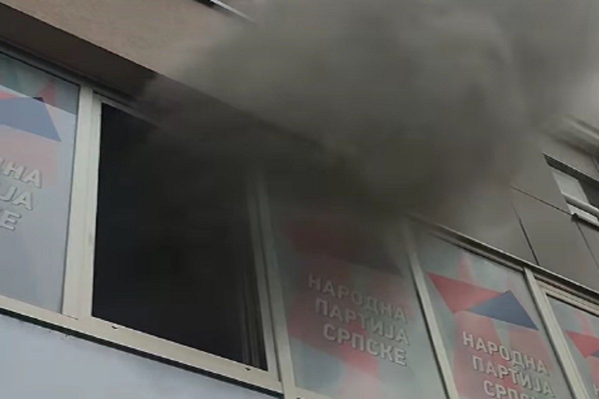 Požar u Prijedoru, gorjele stranačke prostorije