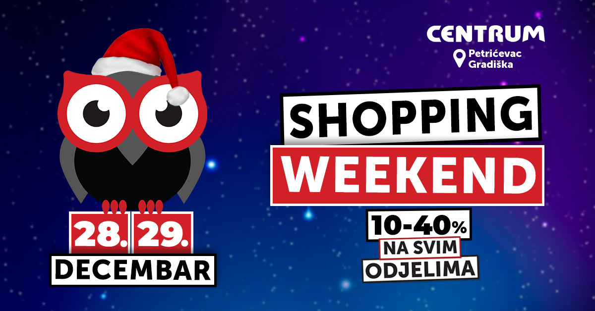 Kupovina, popusti i uživanje za kraj 2024. godine: Centrum marketi i Centrum Park Gradiška Kupovina, popusti i uživanje za kraj 2024. godine: Centrum marketi i Centrum Park Gradiška