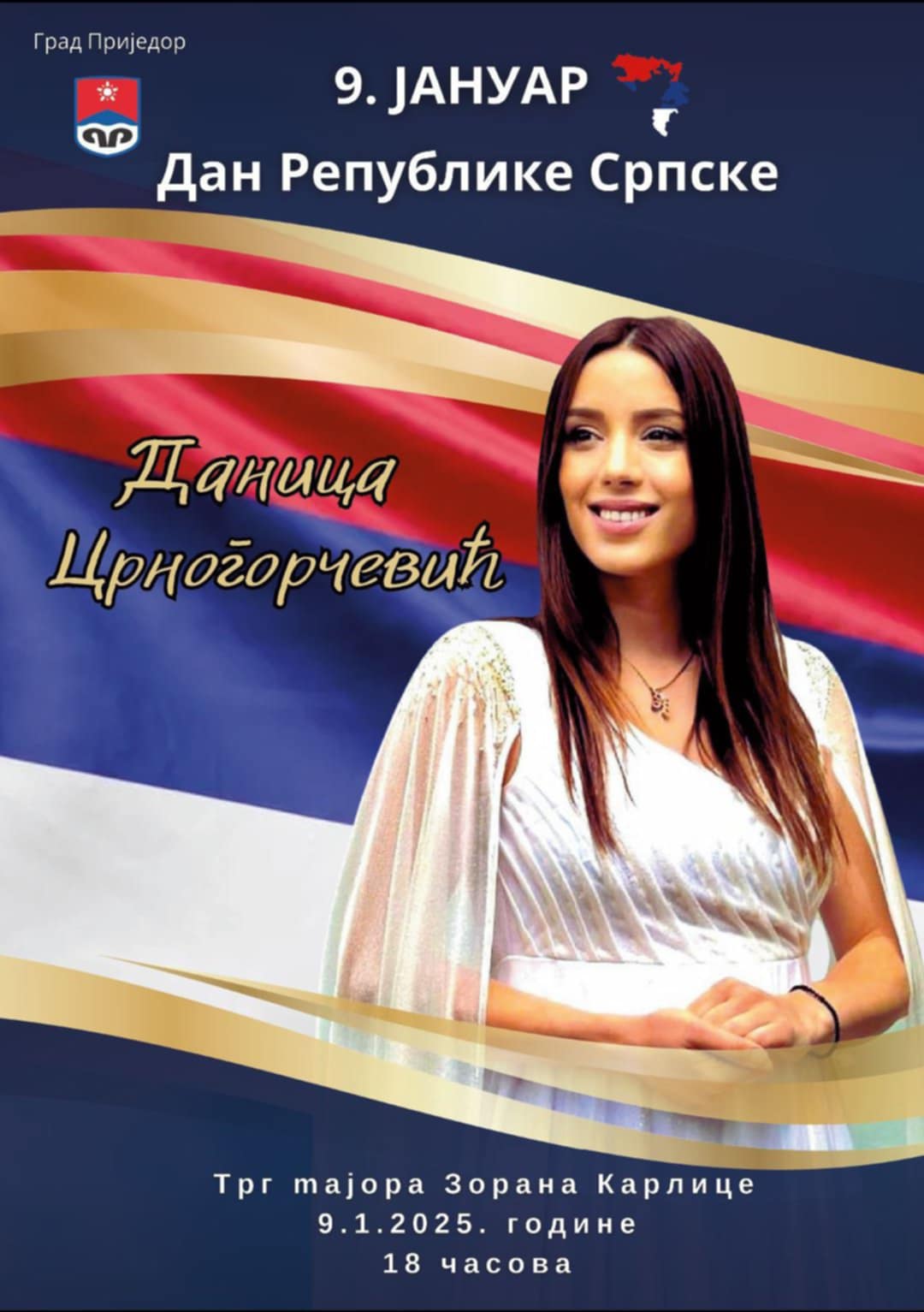 U Prijedoru danas koncert Danice Crnogorčević povodom Dana Republike
