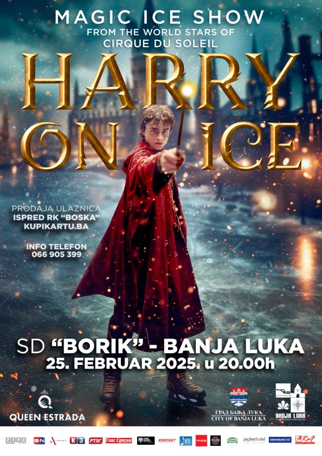 Magični show na ledu “Harry on Ice” u izvođenju svjetskih zvijezda “Cirque de soleil”