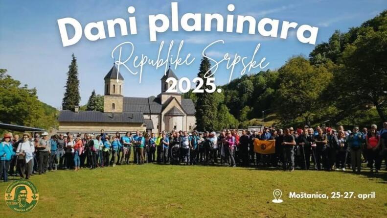 “Dani planinara Republike Srpske” od 25. do 27. aprila u Kozarskoj Dubici “Dani planinara Republike Srpske” od 25. do 27. aprila u Kozarskoj Dubici