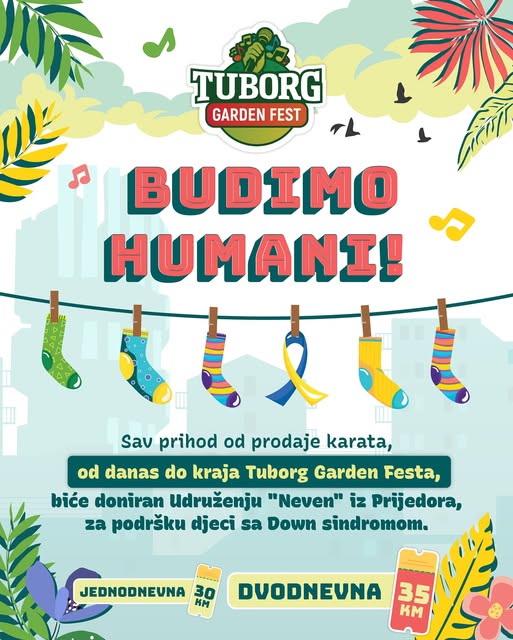 Sutra počinje peti jubilarni „Tuborg Garden Fest“ – Dva dana muzike, plesa i snova u znaku humanosti Sutra počinje peti jubilarni „Tuborg Garden Fest“ – Dva dana muzike, plesa i snova u znaku humanosti