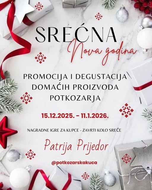 Bogata ponuda domaćih proizvoda i prigodan praznični program Potkozarske kuće u TC Patrija